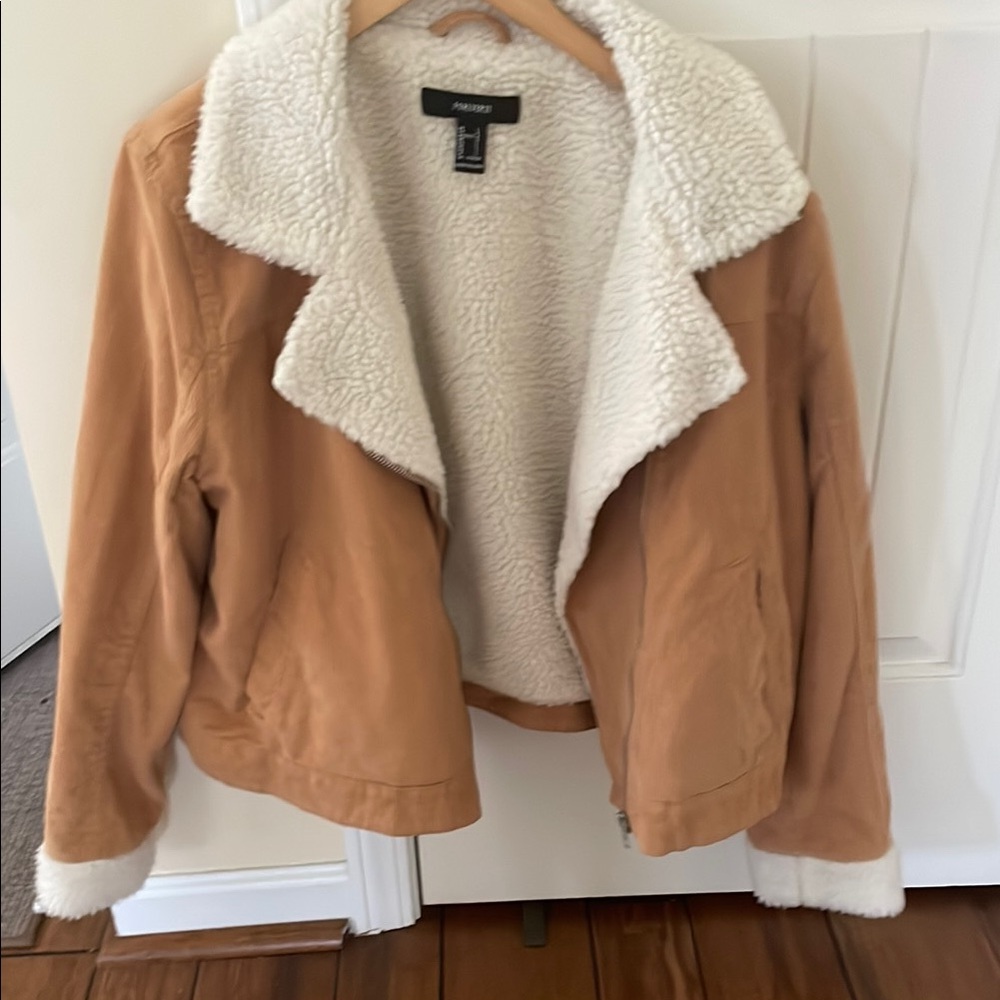Tan Faux Shearling Jacket
